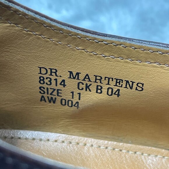 Dr. Martens #8314 Men's Brown Platform Oxfords Leather Shoes Size 11 - Picture 6 of 9